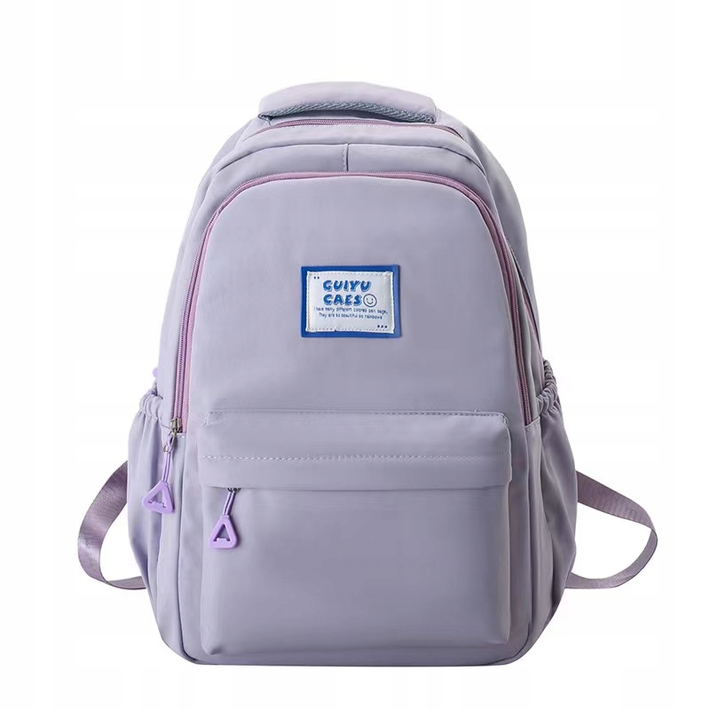 Prosty plecak studencki w jednolitym kolorze