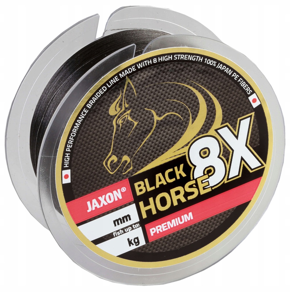 Plecionka Black Horse 8X Premium Jaxon 0.06 10m
