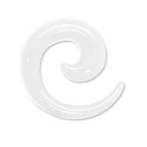 Spirala 5mm akryl biały rozpychacz expander