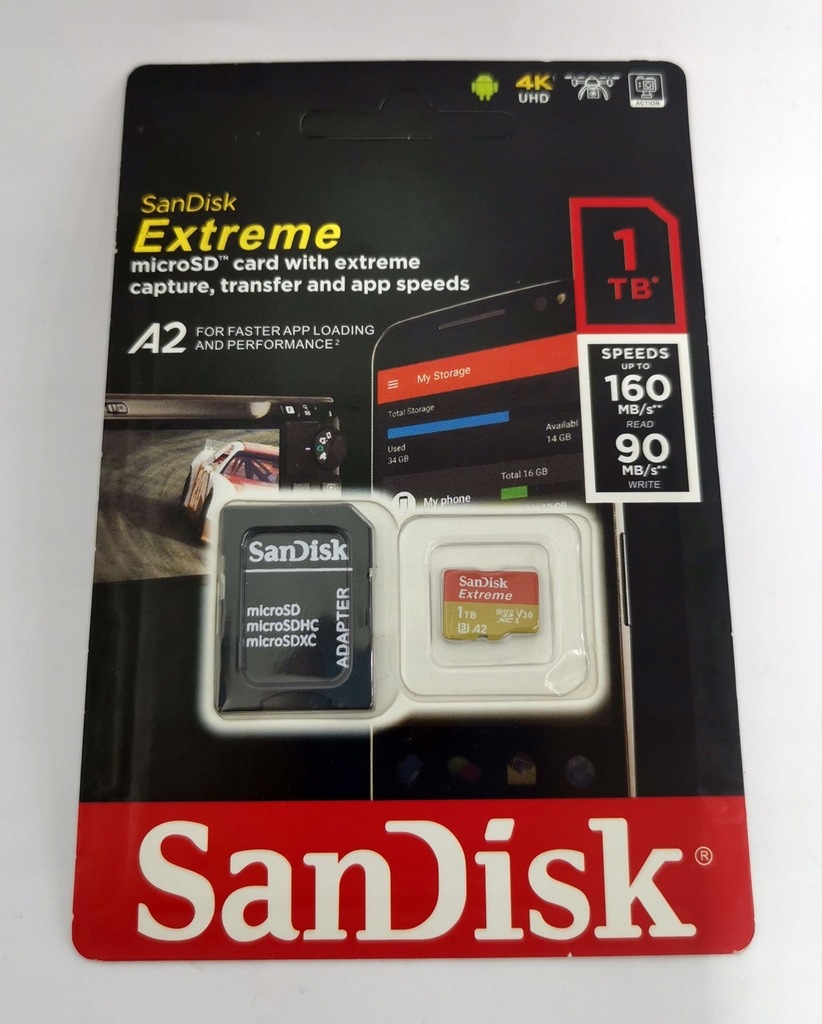 Karta Pamięci SanDisk 1TB Extreme microSDXC 160/90