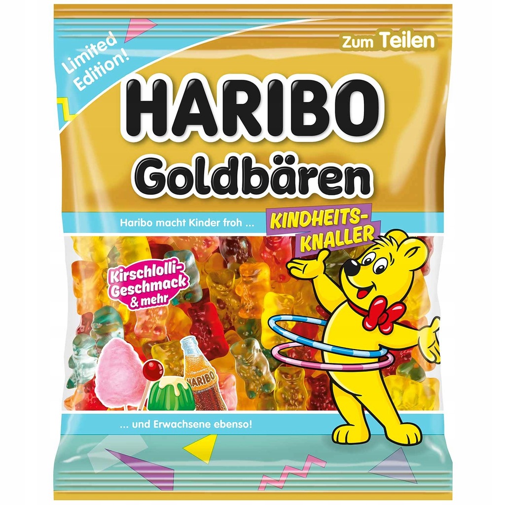 Żelki Haribo KinDheitsknaller Smaki Dzieciństwa 175g kolorowy mix żelkowy