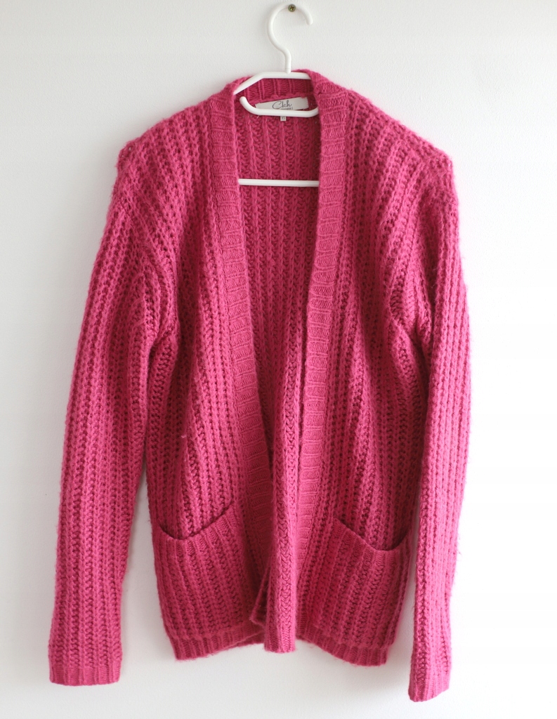 C&A xs 34 s kardigan sweter narzutka róż