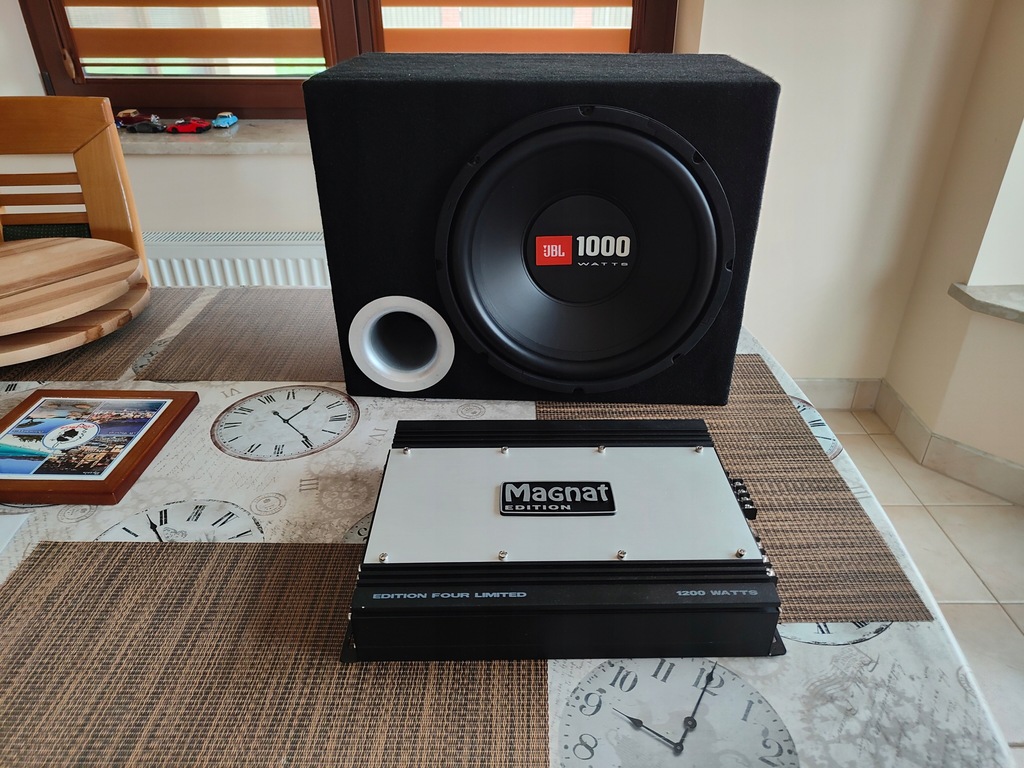 Subwoofer JBL 1000 W + wzmacniacz Magnat 1200 W 12857679167