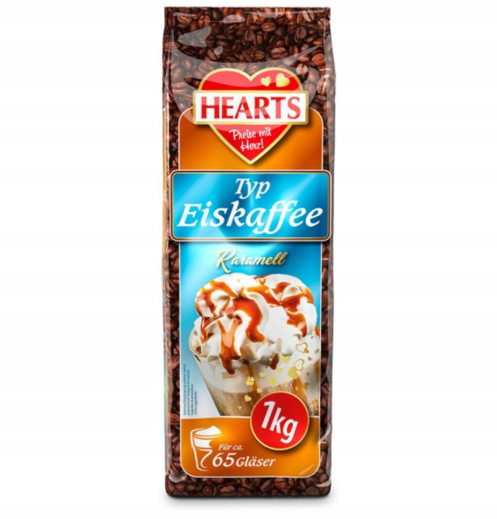 Kawa cappuccino Hearts ice coffe KARMELOWE 1 kg