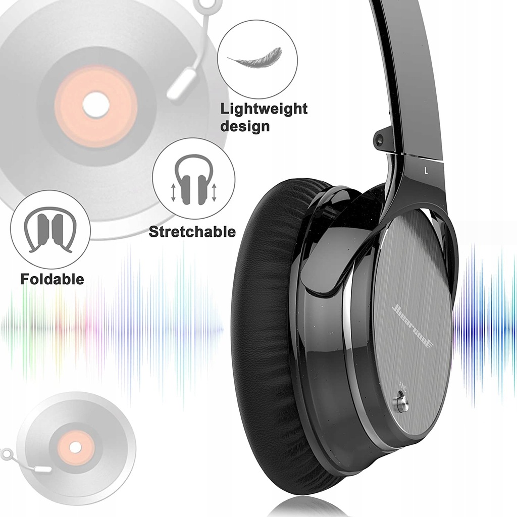 Hiearcool L1 słuchawki nauszne Bluetooth 12h 12398570089