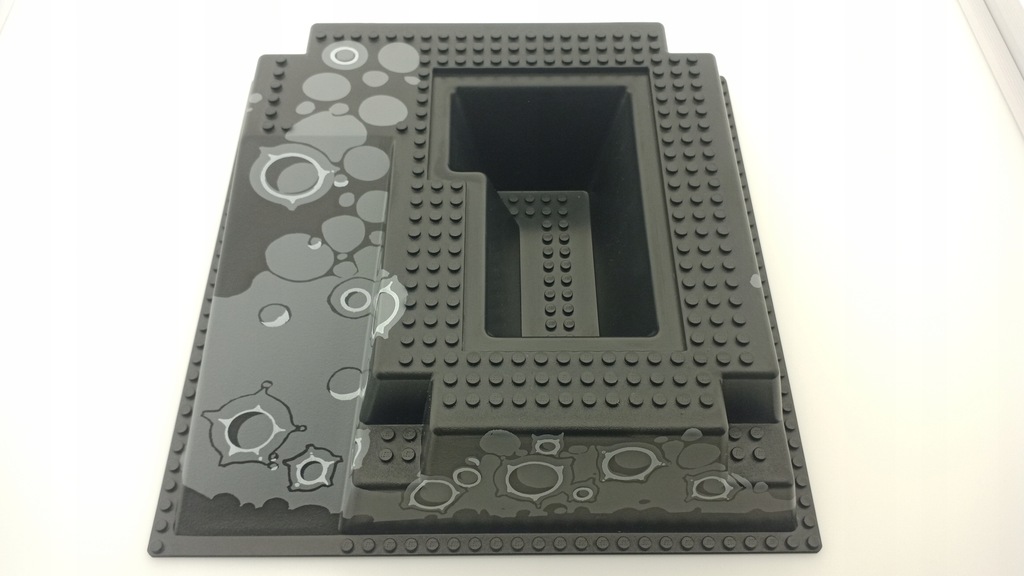 LEGO 2552px2 Space Spyrius Blacktron Unitron Baseplate Ramp Craters Pattern