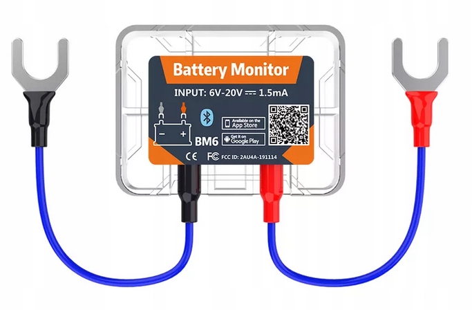 Tester Akumulatorów Samochodowych 6V 12V Bluetooth