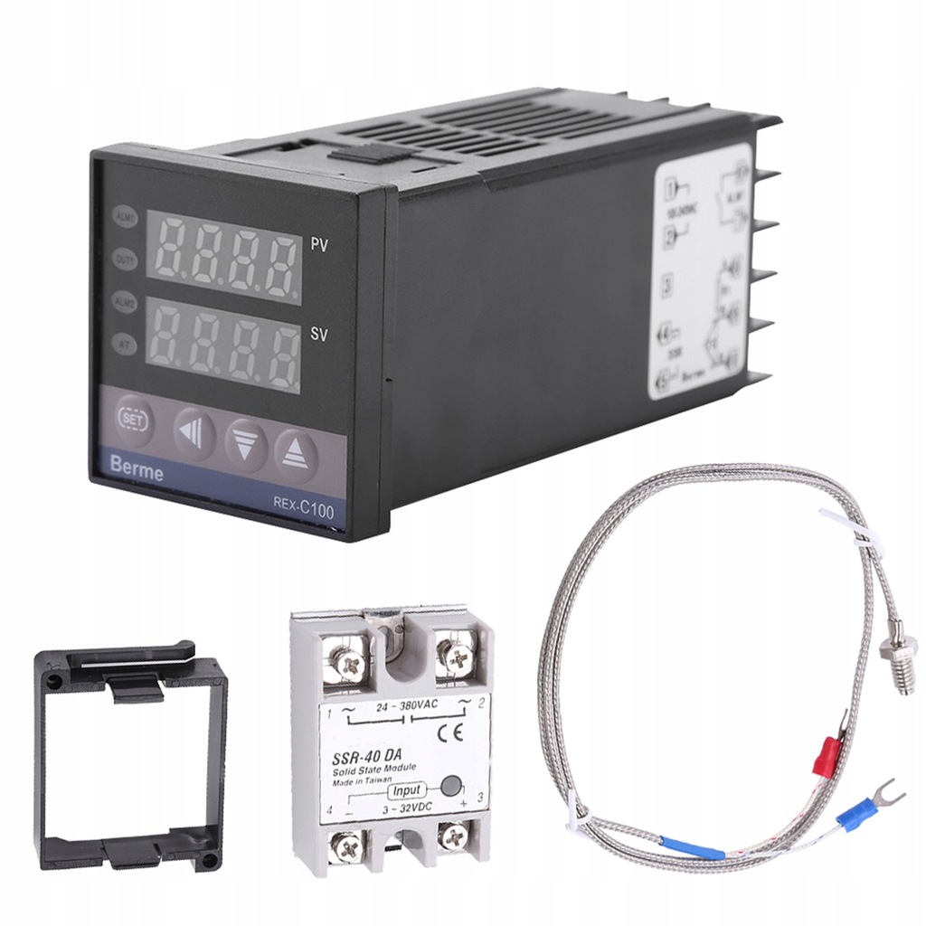TERMOSTAT ELEKTRONICZNY REGULATOR TEMPERATURY STEROWNIK CYFROWY REX-C100
