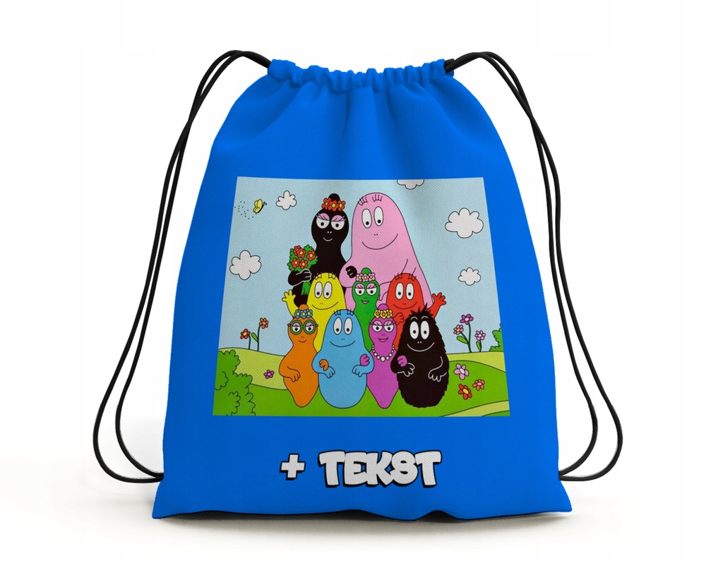 WOREK PLECAK NA WF DLA DZIECKA - BARBAPAPA WZORY