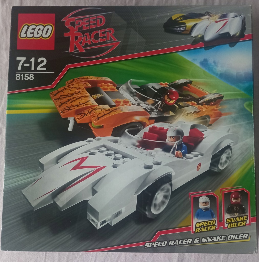 LEGO 8158 Speed Racer Champions & Snake MISB