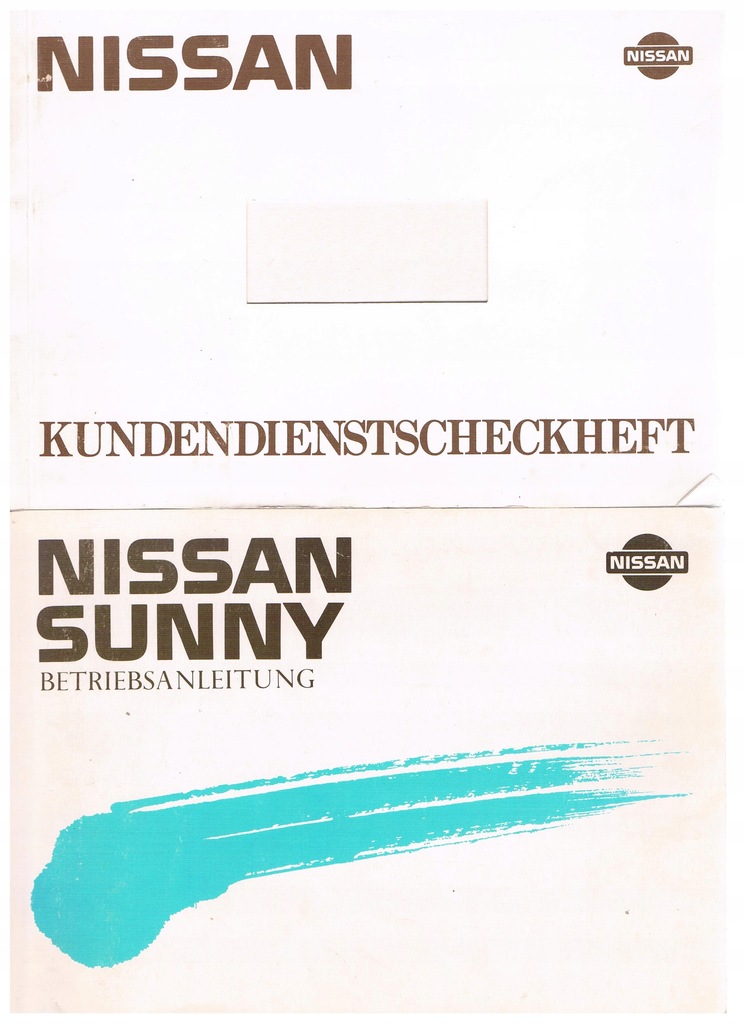 NISSAN SUNNY-1989R -instrukcja obsługi kś serwisu