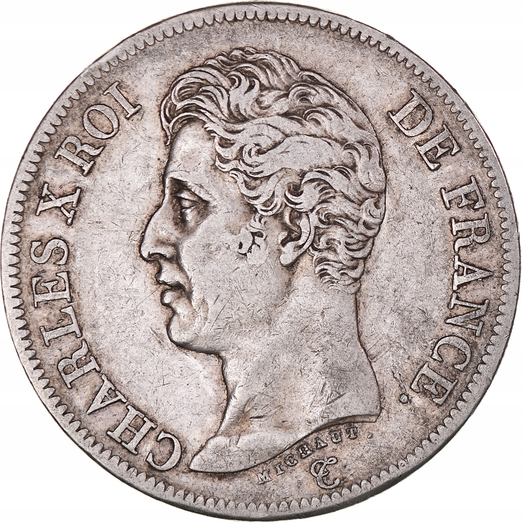 Moneta, Francja, Charles X, 5 Francs, 1826, Paris,