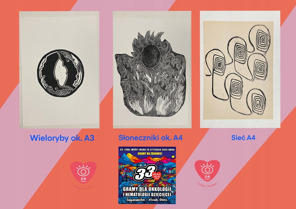 Linoryt Słoneczniki A3