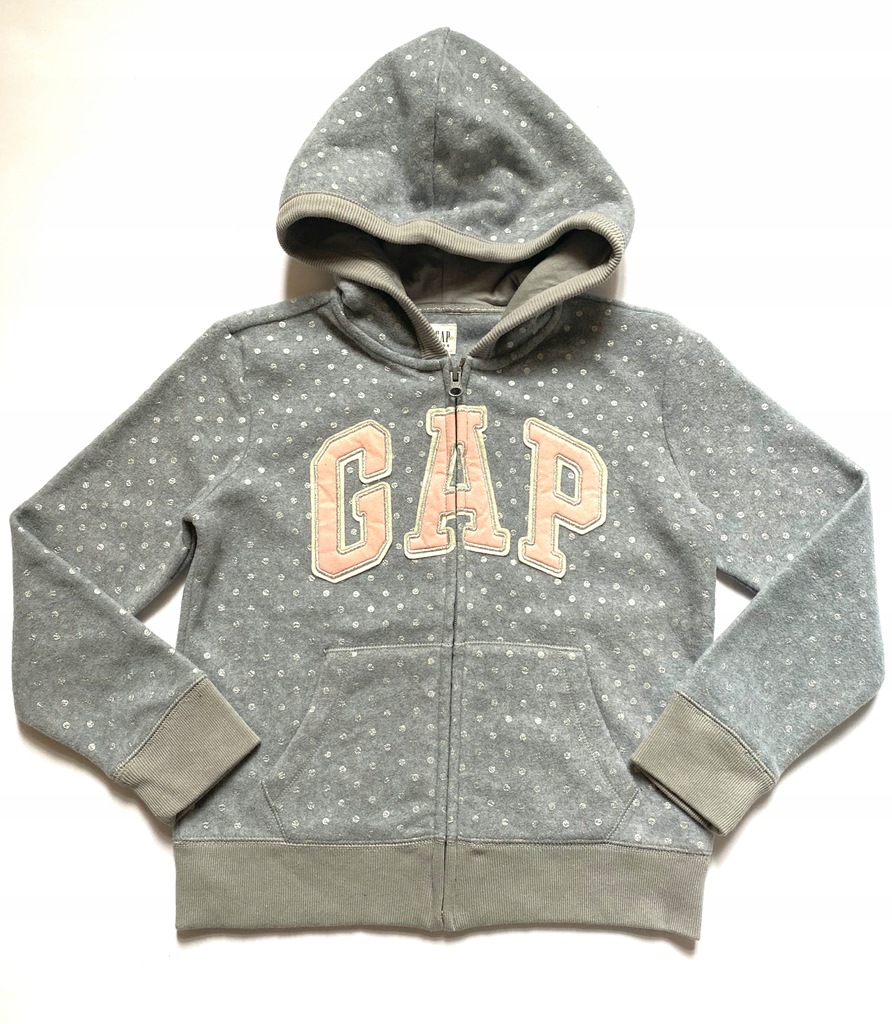 GAP NOWA BLUZA POLAR SZARA KIDS R.10 140CM LOGO