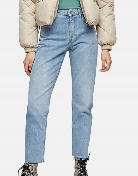 M4F113*TOPSHOP JEANSY DAMSKIE NIEBIESKIE 28/34 A00