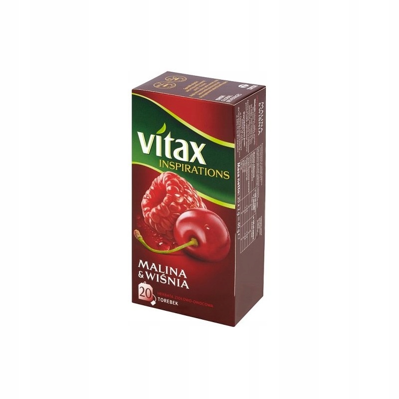 VITAX herbata owocowa MALINA WIŚNIA 20tb