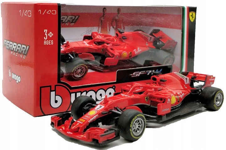 Купить Автомобиль F1 FERRARI SF71H #7 K Райкконен ББураго 1:43: отзывы, фото, характеристики в интерне-магазине Aredi.ru