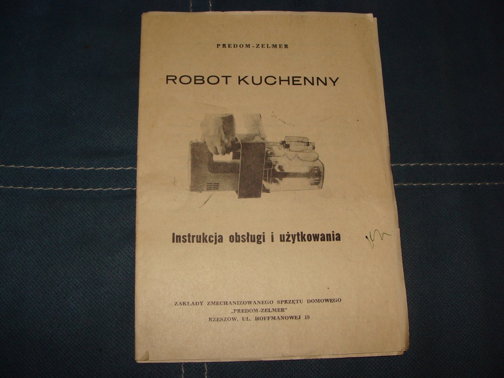 INSTRUKCJA OBSŁUGI I UŻYTKOWANIA ROBOT KUCHENNY