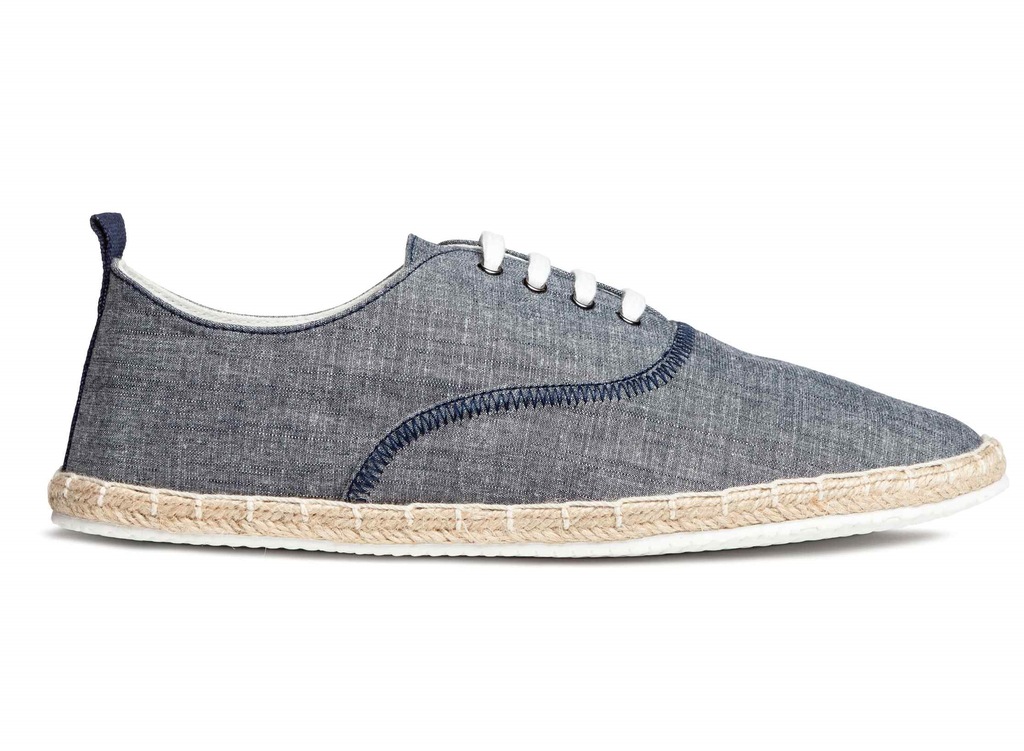 H&M markowe sznurowane espadryle tenisówki 43