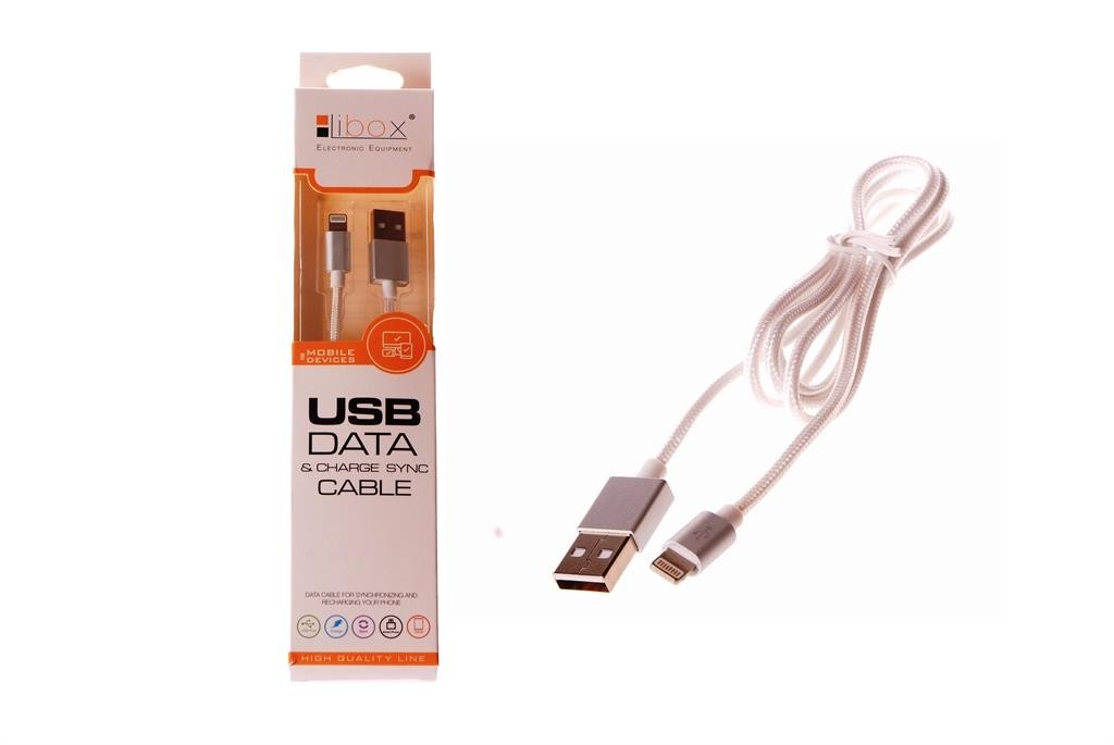 Kabel USB iPhone 1m LB0097 LIBOX