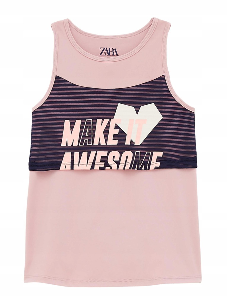 P5V053 ZARA KIDS__MK4 TOP SPORTOWY NAPIS__152