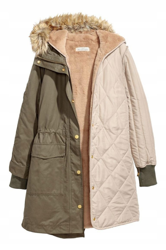 K2P053 H&M__MJ9 KURTKA PARKA PODPINKA__S