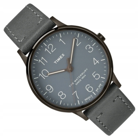 Szary zegarek męski na pasku Timex TW2P96000