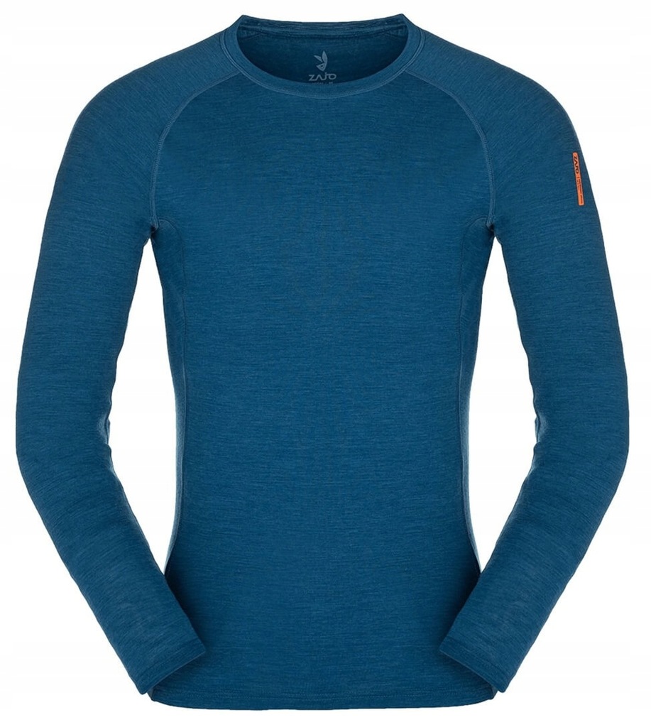 Bluzka termoaktywna Bjorn Merino Tshirt LS Zajo Poseidon Blue M