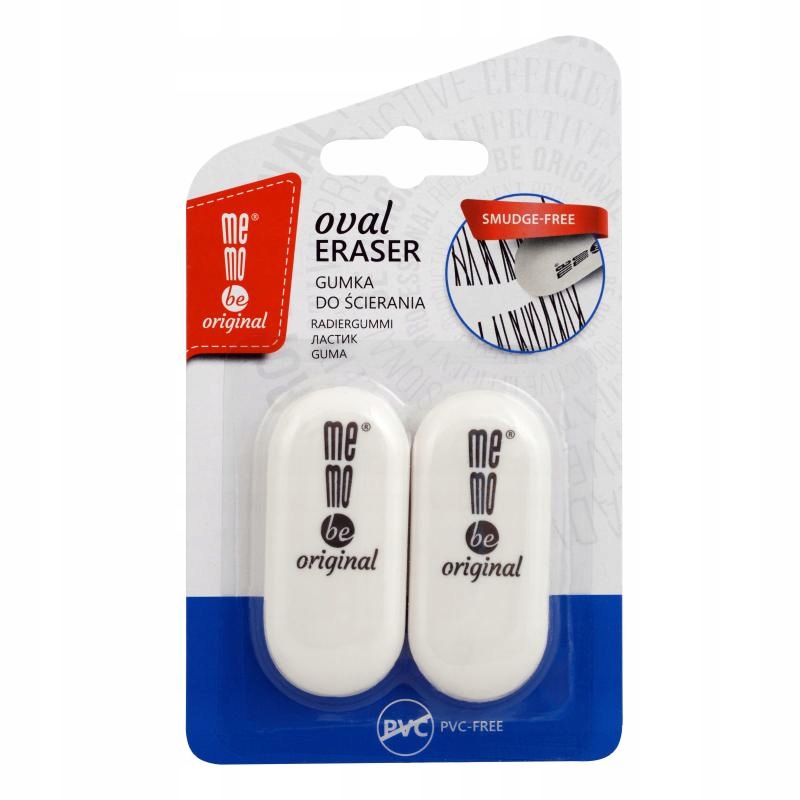 234L369 Gumka do mazania MemoBe Oval biała 2