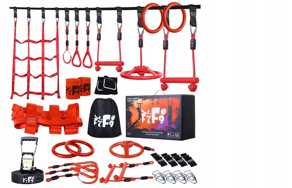 Tor przeszkód Ninja Warrior dla dzieci na zewnątrz P615