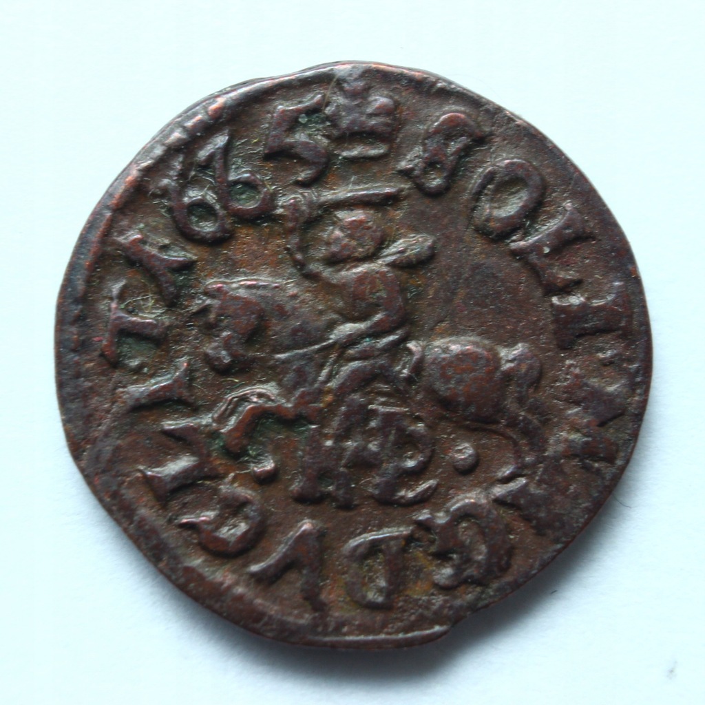 Szeląg Litewski Jan Kazimierz 1665r. - #006