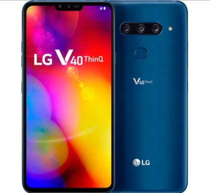 LG V40 ThinQ 128gb Dual Sim Blue PL Dyst.Sklep 24g