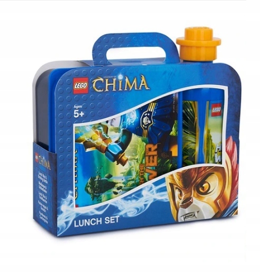 LEGO LUNCH SET CHIMA POJEMNIKI BIDON I BOX POWER
