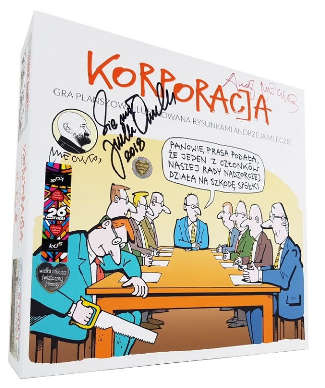 Andrzej Mleczko Gra Korporacja z autografem