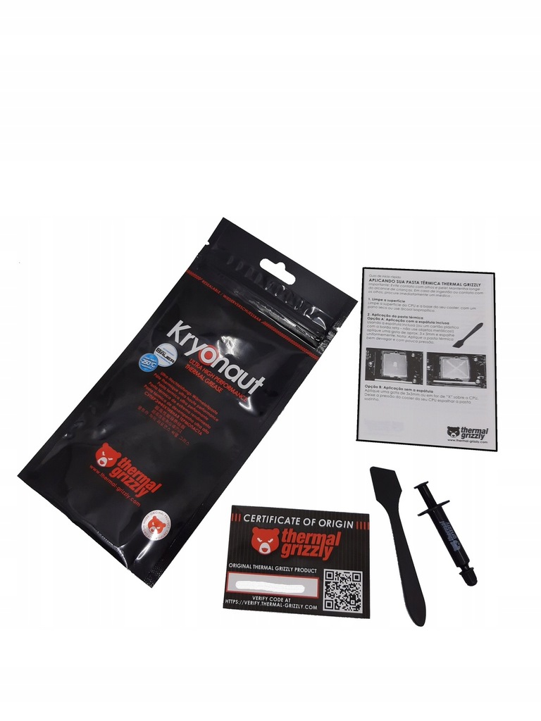 Pasta termo Thermal Grizzly Kryonaut 1g + Aeronaut 1g