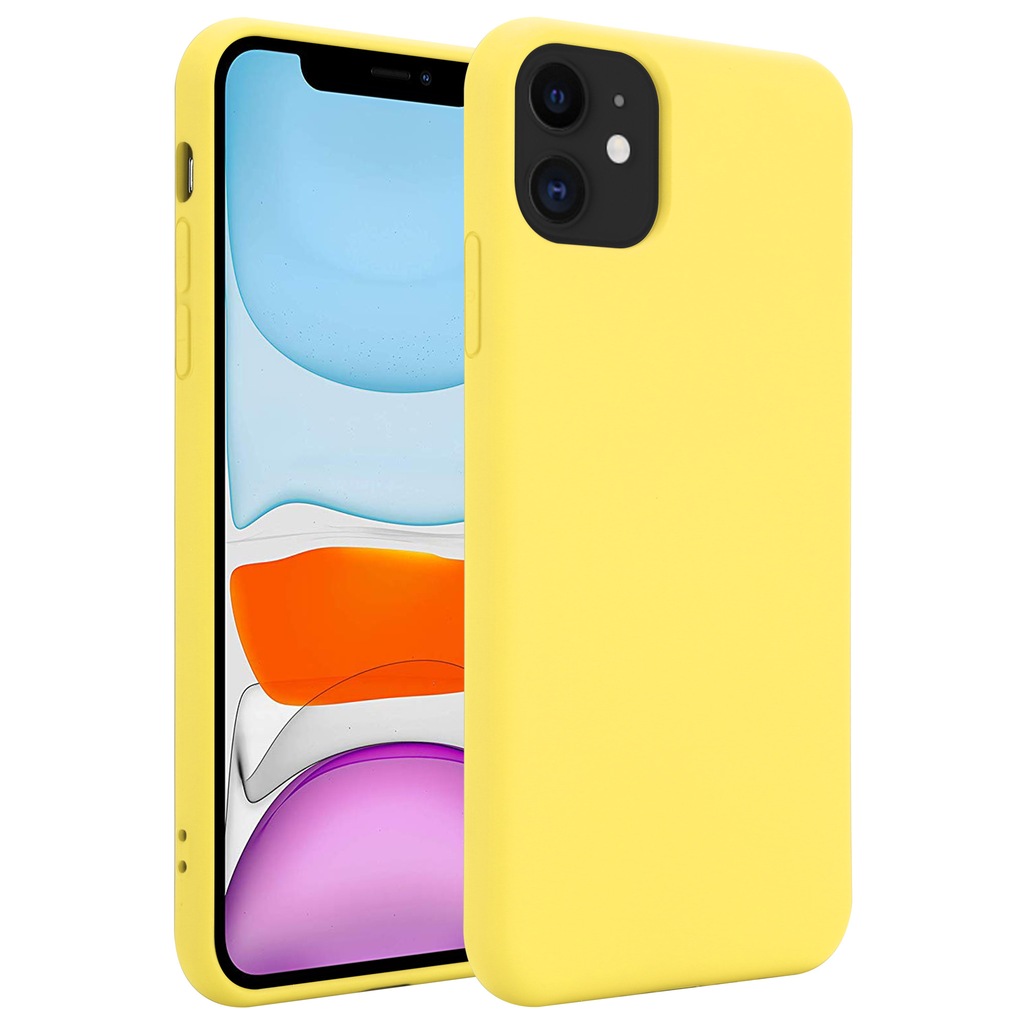 Crong Color Cover - Etui iPhone 11 (żółty)