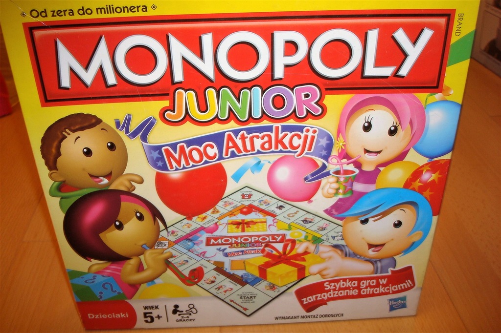 Gra MONOPOLY Junior Moc Atrakcji HASBRO