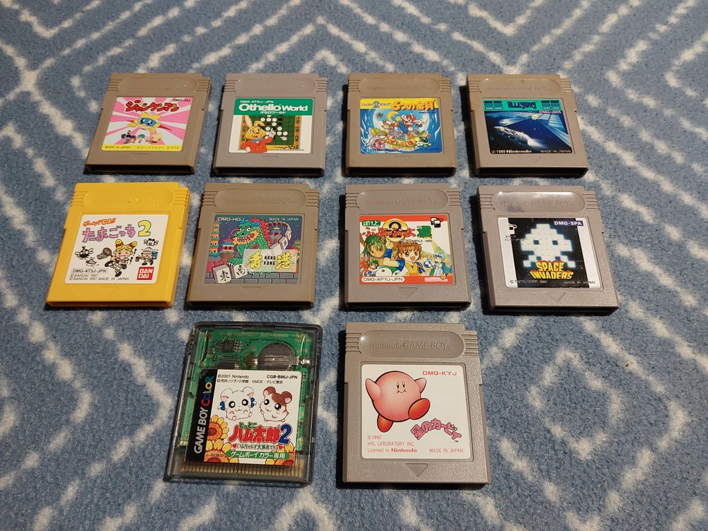 Nintendo GameBoy (2) - Space Invaders , Super Mario 2 , Kirby1 , Alleywey ,