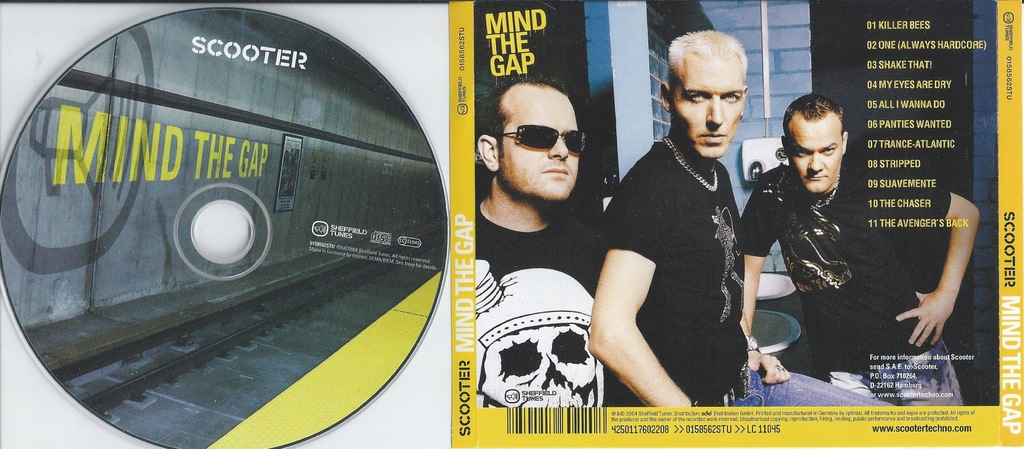 SCOOTER mind the gap (2004) _CD 13091961521 oficjalne archiwum