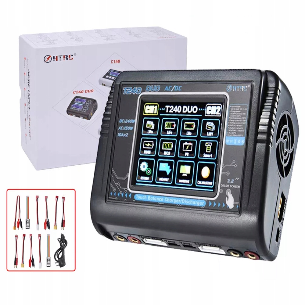 ŁADOWARKA AC 150W / DC 240W 10A ZASILACZ LIPO NIMH LIHV Z BALANSEREM