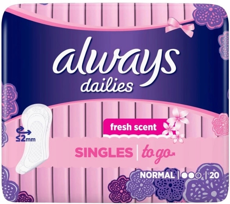 Always Dailies Singles Wkładki higieniczne 20x