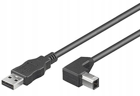 MicroConnect USB2.0 A-B kabel 3m, USBAB3ANGLED