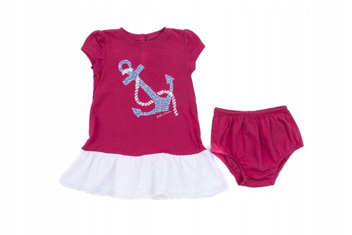 POLO Ralph Kids Girls Sukienka Logo rozm 24M