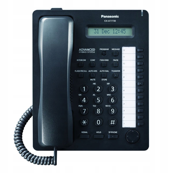 PANASONIC KX-AT7730 NASTĘPCA KX-T7730 CZARNE