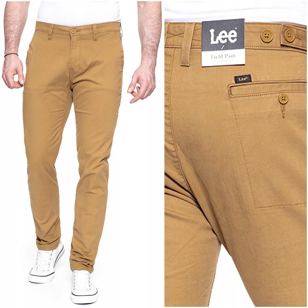 LEE FIELD PANT MĘSKIE SPODNIE MATERIAŁOWE W30 L34