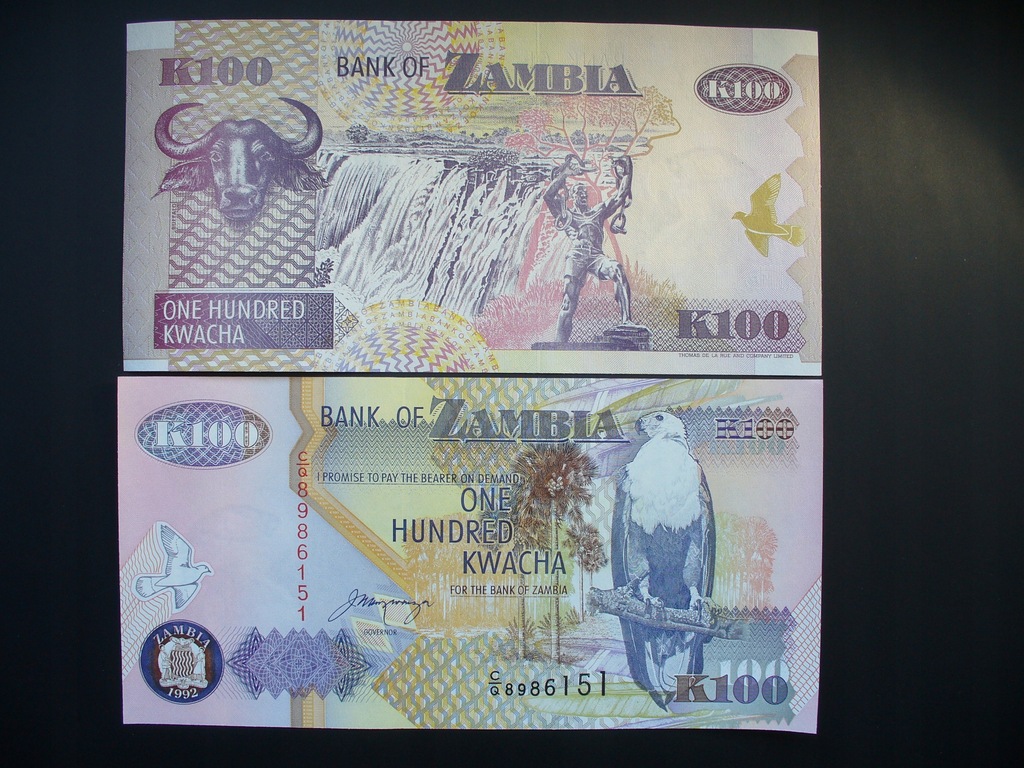 Zambia 100 KWACHA 1992.P38b____9247.B
