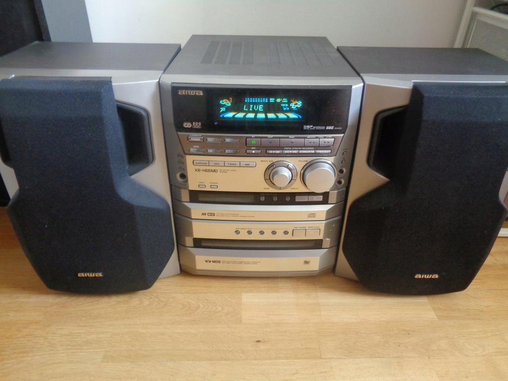 AIWA XR-H66MD UNIKAT!!! ZMIENIARKA 5 MD i 3 CD - 10931404931