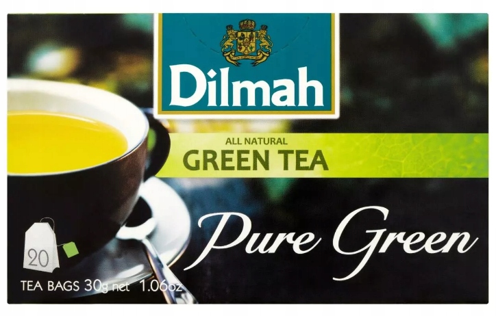 DILMAH Pure Green Tea - Herbata Zielona- 20Torebek