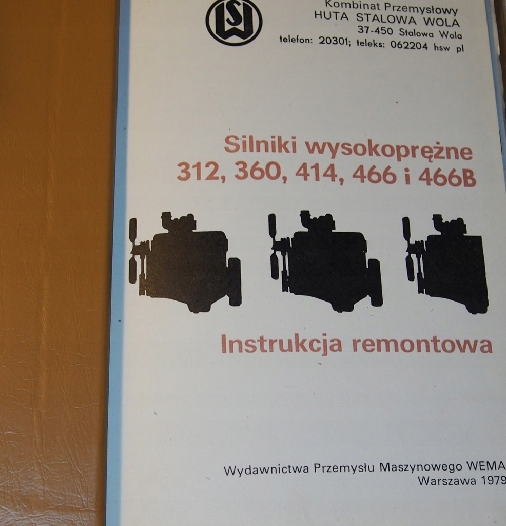 SILNIKI WYSOKOPRĘŻNE 312, 360, 414, 466 i 466B.