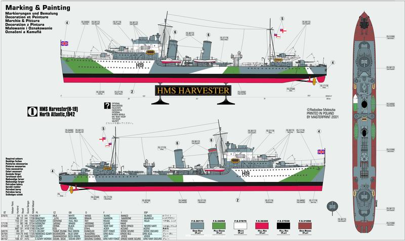 Купить Модельный комплект эсминца HMS Harvester 1:500: отзывы, фото, характеристики в интерне-магазине Aredi.ru